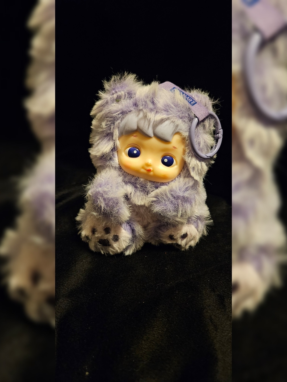 Pop Mart Hacipupu Gummy Bear vinyl plush pendant Keychain with Cute Face